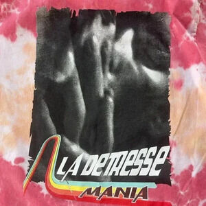 La Detresse Tie Dye Euphoria T Shirt in L'Orange - NWOT